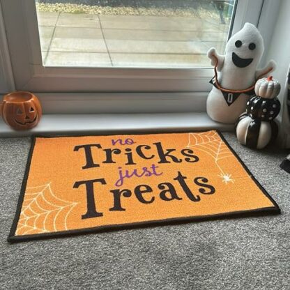 eBoutik - Halloween Theme Non-Slip Door Mat, Indoor Non Slip Doormat - Machine Washable Home Floor Protection Barrier Mat Dirt Trapper - Spooky Decoration - Image 3