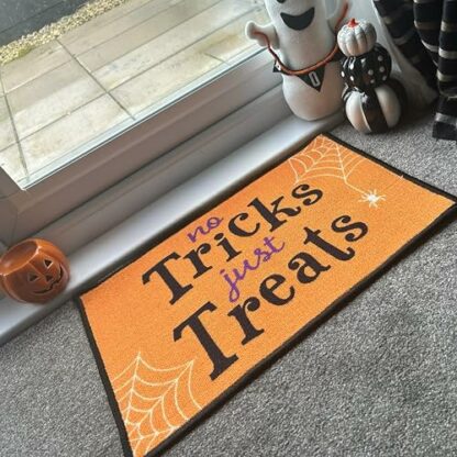 eBoutik - Halloween Theme Non-Slip Door Mat, Indoor Non Slip Doormat - Machine Washable Home Floor Protection Barrier Mat Dirt Trapper - Spooky Decoration - Image 4