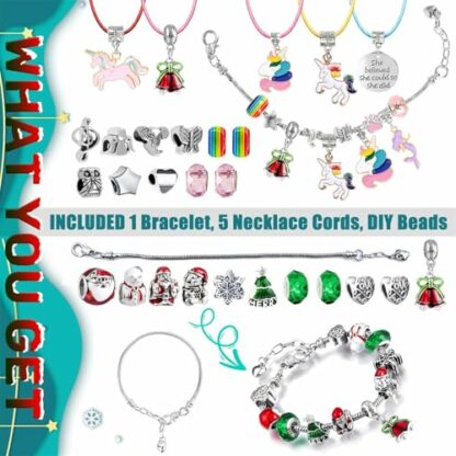 iZoeL Bracelet Advent Calendar 2024 Girls, Jewellery Advent Calendar with 2 Bracelet 5 Necklace Bracelet Making Kit 24 Countdown to Christmas Holiday, Xmas Surprise Gift for Kids Teens 3 iZoeL Bracelet Advent Calendar 2024 Girls, Jewellery Advent Calendar with 2 Bracelet 5 Necklace Bracelet Making Kit 24 Countdown to Christmas Holiday, Xmas Surprise Gift for Kids Teens - Image 3