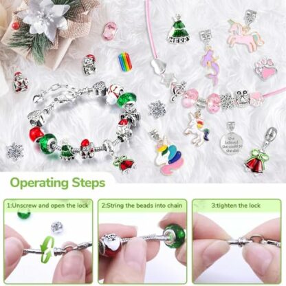 iZoeL Bracelet Advent Calendar 2024 Girls, Jewellery Advent Calendar with 2 Bracelet 5 Necklace Bracelet Making Kit 24 Countdown to Christmas Holiday, Xmas Surprise Gift for Kids Teens 4 iZoeL Bracelet Advent Calendar 2024 Girls, Jewellery Advent Calendar with 2 Bracelet 5 Necklace Bracelet Making Kit 24 Countdown to Christmas Holiday, Xmas Surprise Gift for Kids Teens - Image 4