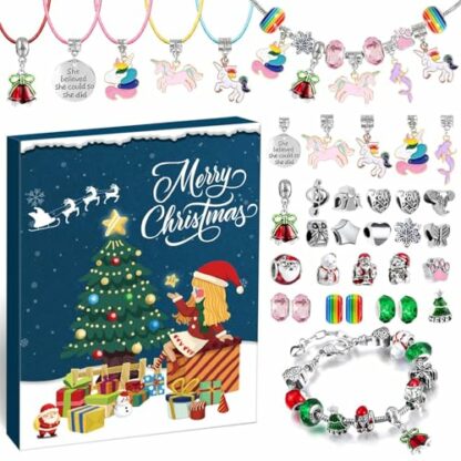 iZoeL Bracelet Advent Calendar 2024 Girls, Jewellery Advent Calendar with 2 Bracelet 5 Necklace Bracelet Making Kit 24 Countdown to Christmas Holiday, Xmas Surprise Gift for Kids Teens 2 iZoeL Bracelet Advent Calendar 2024 Girls, Jewellery Advent Calendar with 2 Bracelet 5 Necklace Bracelet Making Kit 24 Countdown to Christmas Holiday, Xmas Surprise Gift for Kids Teens - Image 2