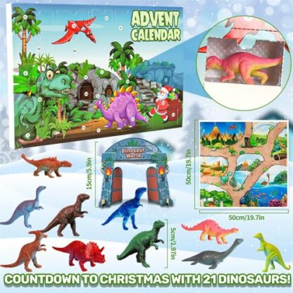 iZoeL Dinosaur Advent Calendar 2024 Boys Advent Calendar kids boys, 24 Dinosaurs Figures Countdown Days to Christmas Holiday, Surprise Gift for Kids Son Grandson Brother Nephew 4 iZoeL Dinosaur Advent Calendar 2024 Boys Advent Calendar kids boys, 24 Dinosaurs Figures Countdown Days to Christmas Holiday, Surprise Gift for Kids Son Grandson Brother Nephew - Image 4