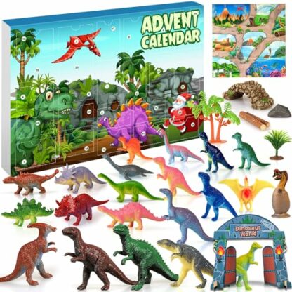 iZoeL Dinosaur Advent Calendar 2024 Boys Advent Calendar kids boys, 24 Dinosaurs Figures Countdown Days to Christmas Holiday, Surprise Gift for Kids Son Grandson Brother Nephew 2 iZoeL Dinosaur Advent Calendar 2024 Boys Advent Calendar kids boys, 24 Dinosaurs Figures Countdown Days to Christmas Holiday, Surprise Gift for Kids Son Grandson Brother Nephew - Image 2