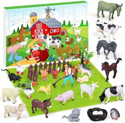 iZoeL Farm Advent Calendar 2024 Boys Girls Animals Advent Calendar Kids 3 4 5 6 7 8 9 10 Years - Farm Animals Toy Advent Calendar 24 Christmas Countdown Calendar for Son Grandson Xmas Surprise Gift 2 iZoeL Farm Advent Calendar 2024 Boys Girls Animals Advent Calendar Kids 3 4 5 6 7 8 9 10 Years - Farm Animals Toy Advent Calendar 24 Christmas Countdown Calendar for Son Grandson Xmas Surprise Gift - Image 2