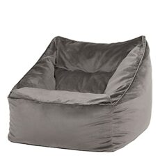 icon Natalia Velvet Lounge Chair Bean Bag, Giant Bean Bag Velvet Chair, Large Bean Bags for Adult with Filling Included, Accent Chair Living Room Furniture