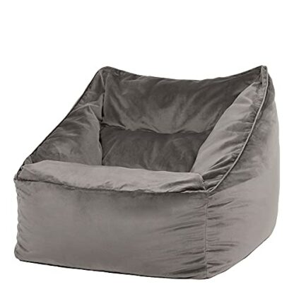 icon Natalia Velvet Lounge Chair Bean Bag, Giant Bean Bag Velvet Chair, Large Bean Bags for Adult with Filling Included, Accent Chair Living Room Furniture - Image 2