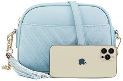 lola mae Women's Diamond 692 Quilted Crossbody Bag, M 3 lola mae Women's Diamond 692 Quilted Crossbody Bag, M - Image 3