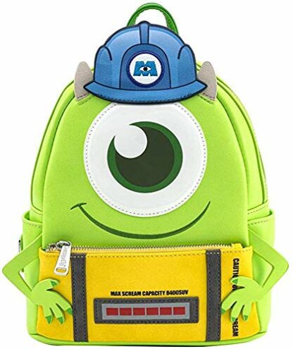 loungefly Disney Monsters Inc Mike Wazowski Scare Cosplay Womens Double Strap Shoulder Bag Purse - Image 2