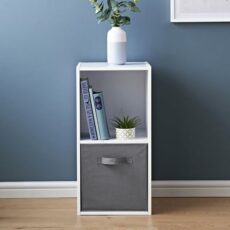 spot on dealz® 2 Cube Storage Unit Small Bookcase Wooden Storage Cabinets Book Shelf Shelves Bookcases and Shelving Units Display Furniture Indoor Living Room Decor