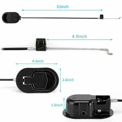 ttmagic Metal Recliner Handle Replacement Parts with Cable, Universal Sofa Chair Couch Release Lever Pull Handle, Fits Most Recliner, Exposed Cable Length 4.7" - Image 3