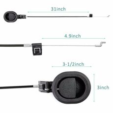 ttmagic Universal Plastic Sofa Chair Recliner Release Pull Handle Replacement Parts with Cable, Fits Ashley and Most Recliner Sofa Brand, Exposed Cable Length 4.9", Total Length is 31"