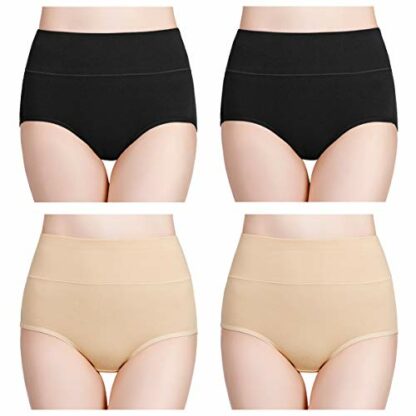 wirarpa Ladies Knickers Cotton Full Briefs High Waisted Underwear Panties for Women Multipack 2 wirarpa Ladies Knickers Cotton Full Briefs High Waisted Underwear Panties for Women Multipack - Image 2