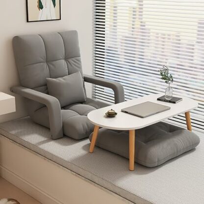 zxhrybh Indoor Sofa Chair, with Armrest Lazy Sofa, 6-Position Adjustable Bean Bag Chairs for Adults, for Bedroom, Dorm, Living Room 2 zxhrybh Indoor Sofa Chair, with Armrest Lazy Sofa, 6-Position Adjustable Bean Bag Chairs for Adults, for Bedroom, Dorm, Living Room - Image 2