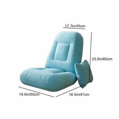 zxhrybh Lazy Sofa, Folding Floor Sofa, Indoor Adjustable Sofa Chair, Padded Bean Bag Chairs for Adults with Backrest, for Living Room Bedroom - Image 4