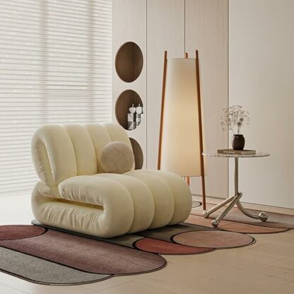 zxhrybh Lazy Sofa, Personality Special-Shaped Lazy Chair, Simple Single Reading Chairs for Adults, for Living Room, Apartment and Office - Image 3