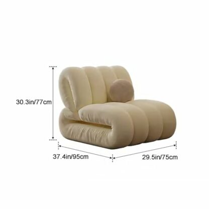 zxhrybh Lazy Sofa, Personality Special-Shaped Lazy Chair, Simple Single Reading Chairs for Adults, for Living Room, Apartment and Office - Image 4