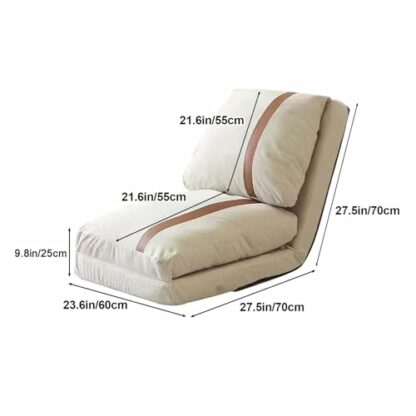 zxhrybh Sofa Chair, Living Room Portable Lazy Sofa, Removable Floor Sofa Folding Chair, for Living Room Bedroom Lounge 4 zxhrybh Sofa Chair, Living Room Portable Lazy Sofa, Removable Floor Sofa Folding Chair, for Living Room Bedroom Lounge - Image 4