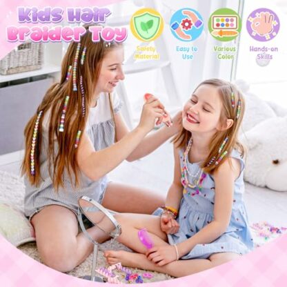5 6 7 8 9 10 Year Old Girls Gifts : Toys for Girls Age 6-12 Hair Accessories Beads for Braids Girl Birthday Presents Age 6 7 8 DIY Hair Princess Decoration Hair Braiding Kit Toys for Kids Girls 3 5 6 7 8 9 10 Year Old Girls Gifts : Toys for Girls Age 6-12 Hair Accessories Beads for Braids Girl Birthday Presents Age 6 7 8 DIY Hair Princess Decoration Hair Braiding Kit Toys for Kids Girls - Image 3