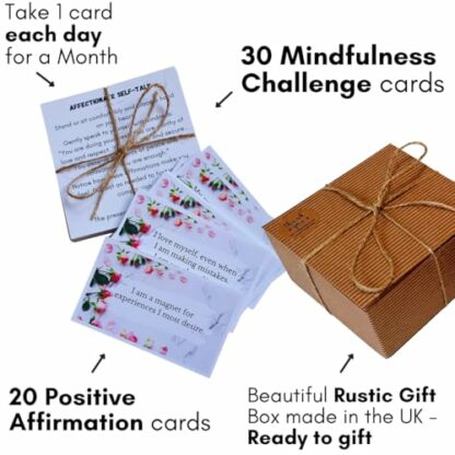 A Month Of Mindfulness & Meditation|Mindful Gift for Women, Men & Teenagers|Mindfulness Challenge|Mindfulness Wellbeing Gifts|Positive Thoughtful Meditation Gifts, Mental Health Gifts|Spiritual Gifts 3 A Month Of Mindfulness & Meditation|Mindful Gift for Women, Men & Teenagers|Mindfulness Challenge|Mindfulness Wellbeing Gifts|Positive Thoughtful Meditation Gifts, Mental Health Gifts|Spiritual Gifts - Image 3