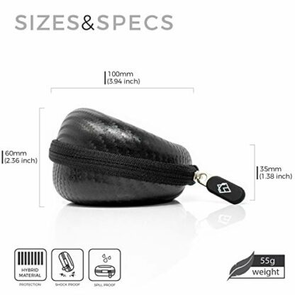 AKIELO Watch Case – Watch Travel Case with Cleaning Cloth and Gift Box – Fits Mens and Womens Wristwatches and Smart Watches up to 54mm - Image 4