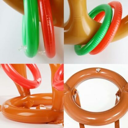 AUXHCYL Christmas Party Ring Toss Game Inflatable Reindeer Antler Hat, Novelty Gifts for Friends, Fun Games for Kids Adults Xmas 4 AUXHCYL Christmas Party Ring Toss Game Inflatable Reindeer Antler Hat, Novelty Gifts for Friends, Fun Games for Kids Adults Xmas - Image 4