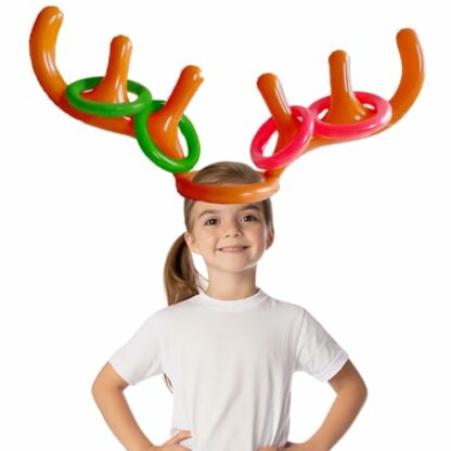 AUXHCYL Christmas Party Ring Toss Game Inflatable Reindeer Antler Hat, Novelty Gifts for Friends, Fun Games for Kids Adults Xmas 2 AUXHCYL Christmas Party Ring Toss Game Inflatable Reindeer Antler Hat, Novelty Gifts for Friends, Fun Games for Kids Adults Xmas - Image 2