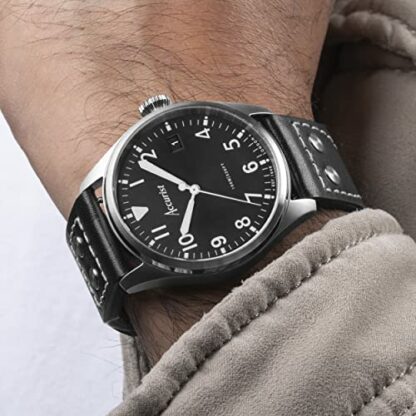 Accurist Mens Aviation 41mm Quartz Watch with Analogue Display - Image 3