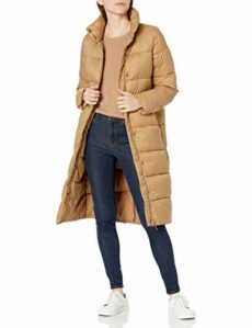 Amazon Essentials Women's Lightweight Water-Resistant Long Cocoon Puffer Winter Coat