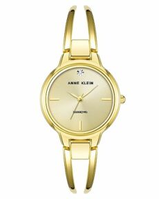 Anne Klein Women's Genuine Diamond Dial Bangle Watch