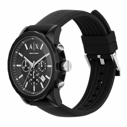 Armani Exchange Men's Chronograph, Silicone Watch, 44mm case size - Image 3