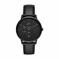 Armani Exchange Watch for Men, Chronograph Movement and 42mm Case Size with Stainless Steel, Leather or Silicone Strap