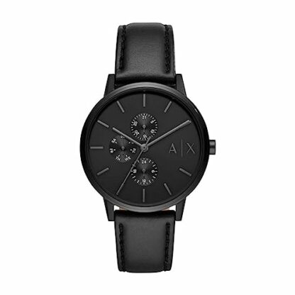 Armani Exchange Watch for Men, Chronograph Movement and 42mm Case Size with Stainless Steel, Leather or Silicone Strap - Image 2