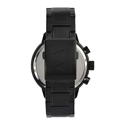 Armani Exchange Watch for Men, Quartz Chronograph Movement, 49 mm Black Stainless Steel Case with a Stainless Steel Strap, AX1277 4 Armani Exchange Watch for Men, Quartz Chronograph Movement, 49 mm Black Stainless Steel Case with a Stainless Steel Strap, AX1277 - Image 4