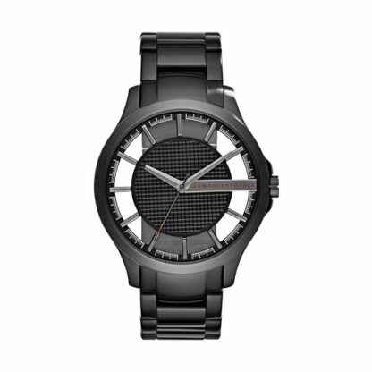 Armani Exchange Watch for Men, Three Hand Movement, 46 mm Black Stainless Steel Case with a Stainless Steel Strap, AX2189 - Image 2