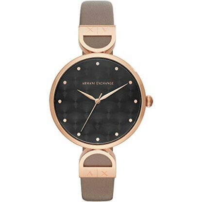 Armani Exchange Women Analog Quartz Watch with Leather Strap AX5329 2 Armani Exchange Women Analog Quartz Watch with Leather Strap AX5329 - Image 2