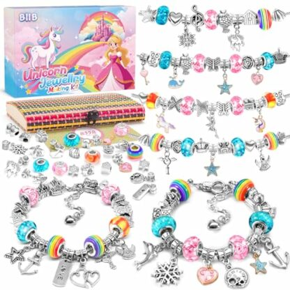 BIIB Unicorn Gifts for Girls, Bracelet Making Kit, Gifts for Teenage Girls Toys Age 5 6 7 8 9 10, Arts and Crafts for Kids Stocking Fillers for Teenage Girls Gifts, Girls Birthday Presents 2 BIIB Unicorn Gifts for Girls, Bracelet Making Kit, Gifts for Teenage Girls Toys Age 5 6 7 8 9 10, Arts and Crafts for Kids Stocking Fillers for Teenage Girls Gifts, Girls Birthday Presents - Image 2