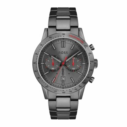 BOSS Chronograph Quartz Watch for Men with Grey Stainless Steel Bracelet - 1513924 - Image 2