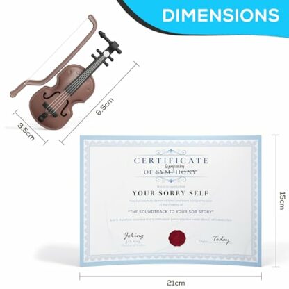 BestaFiesta Joke Gift For Him The Worlds Smallest Violin Funny Birthday Gifts Present Christmas Secret Santa Gift For Dad Husband Wife Boyfriend Girlfriend - Image 4
