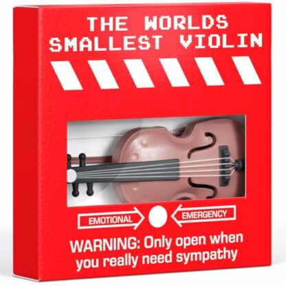 BestaFiesta Joke Gift For Him The Worlds Smallest Violin Funny Birthday Gifts Present Christmas Secret Santa Gift For Dad Husband Wife Boyfriend Girlfriend - Image 2