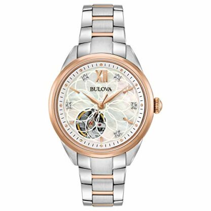 Bulova Women Analog Japanese Automatic Watch with Stainless Steel Strap 98P170 - Image 2