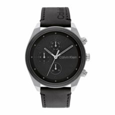 Calvin Klein Analogue Multifunction Quartz Watch for Men Impact Collection with Stainless Steel or Leather Bracelet
