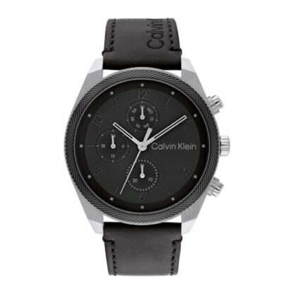 Calvin Klein Analogue Multifunction Quartz Watch for Men Impact Collection with Stainless Steel or Leather Bracelet - Image 2