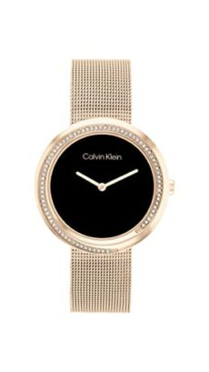 Calvin Klein Analogue Quartz Watch Twist Collection for Women with Stainless Steel mesh Bracelet