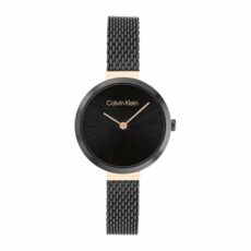 Calvin Klein Analogue Quartz Watch for Women with Stainless Steel mesh Bracelet