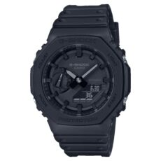 Casio Gents 45.40mm Quartz Watch with Black Analogue - Digital dial and Black Plastic/Resin Strap Strap GA-2100-1A1ER