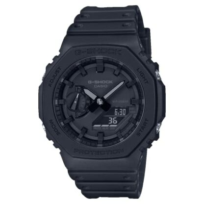 Casio Gents 45.40mm Quartz Watch with Black Analogue - Digital dial and Black Plastic/Resin Strap Strap GA-2100-1A1ER - Image 2