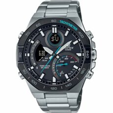 Casio Men's Analogue-Digital Quartz Watch with Stainless Steel Strap ECB-950DB-1AEF