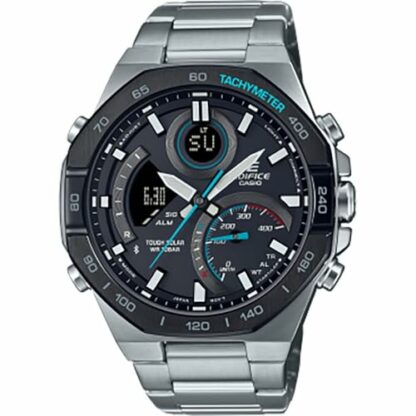 Casio Men's Analogue-Digital Quartz Watch with Stainless Steel Strap ECB-950DB-1AEF 2 Casio Men's Analogue-Digital Quartz Watch with Stainless Steel Strap ECB-950DB-1AEF - Image 2
