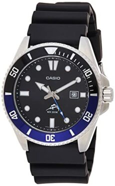 Casio Men's MDV106-1AV 200 M WR Black Dive Watch (MDV106-1A)