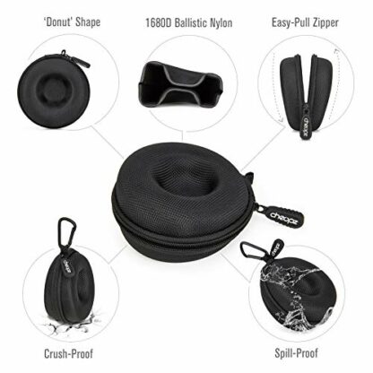 Cheopz Travel Watch Case Single Storage Box for Wristwatches & Smart Watches up to 50mm, Black - Image 3